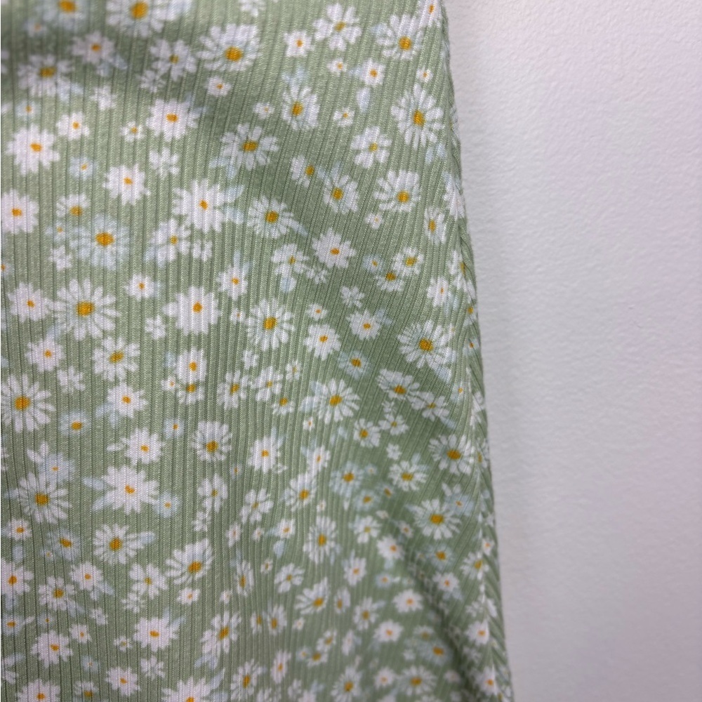 No Boundaries Mint Green Floral Dress Medium EUC Y2K 90s Cottagecore Coquette - Picture 6 of 9